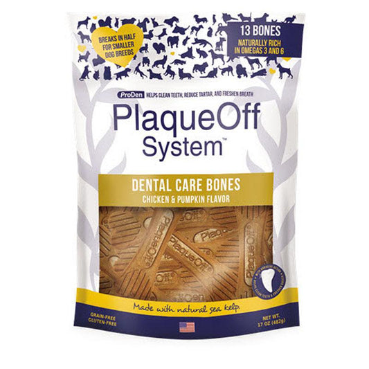 PlaqueOff Dental Bones Chicken & Pumpkin 17oz