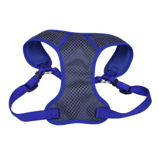 Coastal 3/4" Soft Harness Gray/Blue 22"-28"