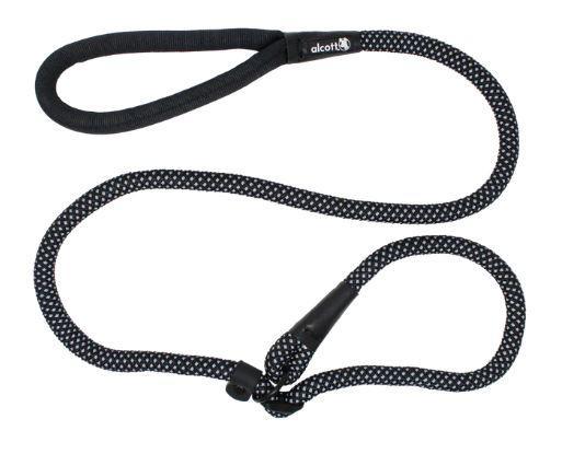 Alcott Slip Rope Leash Black MD