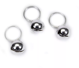 Li'l Pals Silver Round Bells 3pk