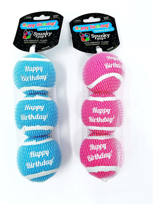 Spunky Happy Birthday Balls 3pk