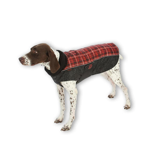 Ultra Paws Comfort Coat Red Plaid XLG