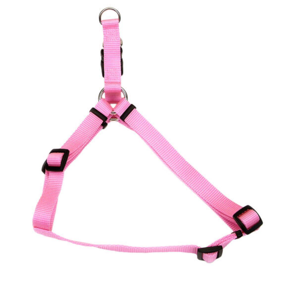 Coastal 1" Adjustable Harness Pink 26"-38"