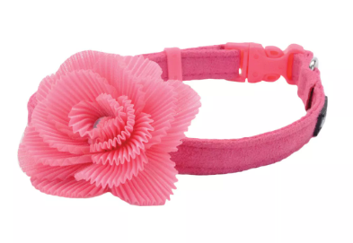 Li'l Pals 3/8" Microfiber Collar Flower 6"-8"