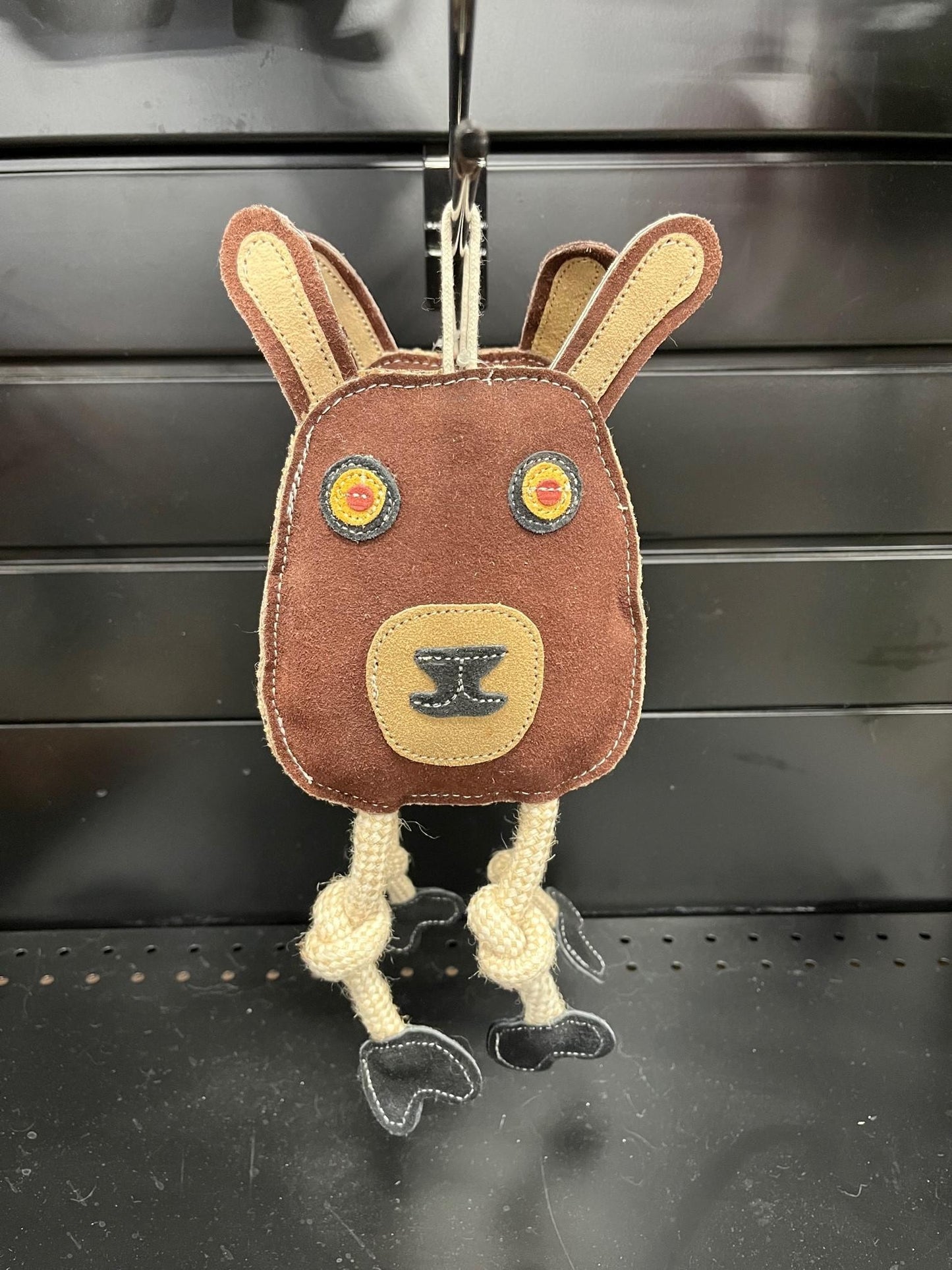 Advance Pet Toss & Chew Leather Rabbit Brown